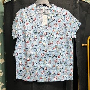 Vera Bradley Short-Sleeved Pajama Set *Whale Tail*